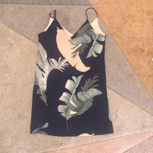 Tropical Spaghetti Strap Dress